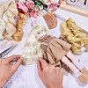 4Pcs 4 Colors High Temperature Fiber Doll Hairs DIY-GL0006-24A-5