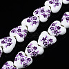 Handmade Porcelain Ceramic Beads Strands PORC-S502-041F-1