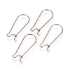 Tarnish Resistant 304 Stainless Steel Hoop Earrings Findings Kidney Ear Wires STAS-L216-22B-P-1