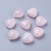 Natural Rose Quartz Heart Palm Stone X-DJEW-P009-01B-1