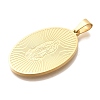 PVD Vacuum Plating 304 Stainless Steel Pendants STAS-U035-43G-01-2