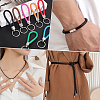 1 Roll Round Braided Cowhide Leather Cord NWIR-CL0001-01A-5
