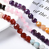 Chakra Theme Natural Tiger Eye & Rose Quartz & Amethyst & Topaz Jade & Red Agate & Amazonite & Sodalite Beads Strands X1-G-S376-002B-4