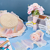 5M Gradient Color Polyester Organza Ribbons SRIB-PH0001-55-4