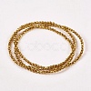 Electroplate Non-magnetic Synthetic Hematite Beads Strands G-J169B-2mm-04-2