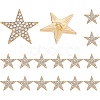 16Pcs Alloy Rhinestone Buttons BUTT-FH0001-031A-1