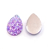 Druzy Resin Cabochons RESI-WH0026-01D-1