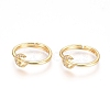 Adjustable Brass Finger Rings X-RJEW-G096-33G-1