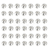 100Pcs 925 Sterling Silver Crimp Beads Covers FIND-PH0017-84-1