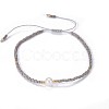Adjustable Nylon Cord Braided Bead Bracelets BJEW-P256-B01-3
