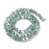 Transparent Electroplate Glass Beads Strands EGLA-F160-01F-2