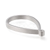 Non-Tarnish 304 Stainless Steel Open Back Bezel Polishing Pendants STAS-K208-14-2