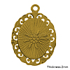 Tibetan Style Pendant Cabochon Settings LS-TIBEP-R099-AG-LF-2