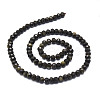 Natural Golden Sheen Obsidian Beads Strands G-E569-I02-2