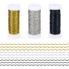 3 Rolls 3 Colors Iron Wavy Wires MW-TA0001-04-1