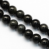 Natural Obsidian Round Beads Strands X-G-S156-8mm-1