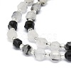 Natural Black Rutilated Quartz Beads Strands G-O201B-11-3