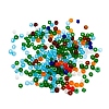 8000Pcs 10 Style 12/0 Frosted & Opaque Glass Seed Beads SEED-YW0001-46-4