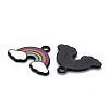 Spray Painted Alloy Enamel Pendants ENAM-N055-026-B01-NR-3
