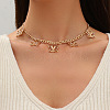 Ocean Alloy Tassel Bib Necklaces for Women FS-WGB71D7-06-1