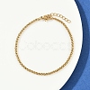 304 Stainless Steel Wheat Chain Bracelets for Unisex BJEW-K282-01A-G-3