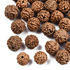 Undyed Natural Rudraksha Beads WOOD-T030-01-1