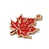 Thanksgiving Day Theme Alloy Enamel Pendants ENAM-M002-03G-03-2