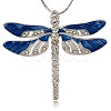 Alloy Enamel Dragonfly Big Pendants X-ENAM-L034-03P-1