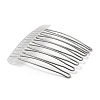 304 Stainless Steel & Plastic Hair Comb Findings MAK-K021-07A-P-3
