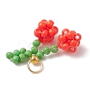 5Pcs Glass Seed Beaded Pendants PALLOY-MZ00478-5