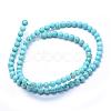 Natural Magnesite Beads Strands TURQ-G148-07-6mm-2