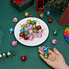 30Pcs 6 Colors Glass & Foam Disco Ball Pendant Decorations HJEW-ME0001-13-3