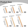 62Pcs 6 Style Pinewood Wooden Dominoes Holder DIY-OC0010-16-2