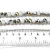 Electroplate Glass Faceted Rondelle Beads Strands EGLA-D020-8x5mm-M3-5