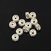 Brass Crystal Rhinestone Spacer Beads X-RSB035-B01-1