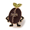 Angry Coffee Bean Enamel Brooches AL-I003-03G-03-1