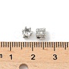 Brass Micro Pave Cubic Zirconia Beads KK-D386-09P-03-3