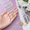 16Pcs 4 Styles 201 Stainless Steel Filigree Joiners STAS-UN0035-71-2