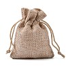 Burlap Packing Pouches Drawstring Bags X-ABAG-Q050-7x9-01-4