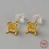 925 Sterling Silver Stud Earring Findings FIND-WH0148-088B-G-1