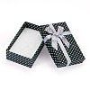 Polka Dot Print Cardboard Jewelry Gift Boxes with Bowknot X1-CON-TAC0001-10E-2