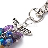 Handmade Lampwork Evil Eye Pendant Decoration HJEW-JM00773-01-4