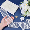 10Yards Polyester Embroidery Mesh Flower Lace Ribbon OCOR-GF0005-41A-3