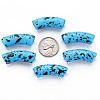 Opaque Spray Painted Acrylic Beads MACR-S372-001F-B07-3