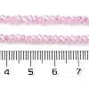 Baking Electroplate Glass Beads Strands X-DGLA-A039-J2MM-B16-4