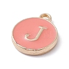 (Defective Closeout Sale Border damaged) Golden Plated Alloy Enamel Charms ENAM-XCP0001-20J-4