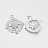 Tibetan Style Alloy Compass Pendants TIBEP-S272-P-LF-1