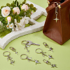 8Pcs Alloy Pendant Decoration and Keychains HJEW-DC00064-5