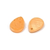 Spray Painted Natural Freshwater Shell Teardrop Charms SHEL-K006-47D-2