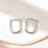Brass Huggie Hoop Earrings EJEW-P189-01P-3